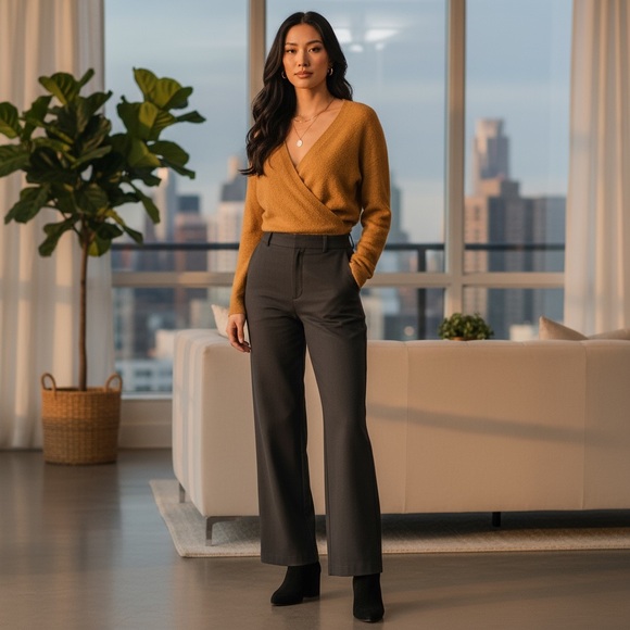 Madewell alpaca wool blend ballet wrap sweater m - Picture 3 of 9